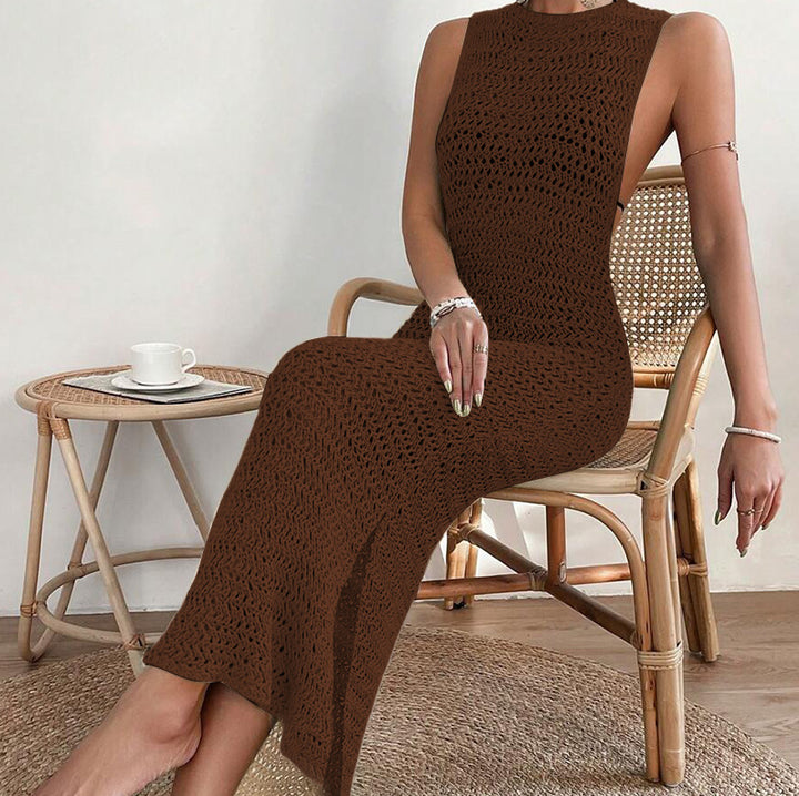 Ladies long crochet dress Mune Fashion