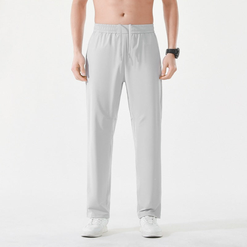 Men's Relaxed-Performance Leisure Pants with elastic drawstring, quick-drying stretch & straight leg Mune Fashion