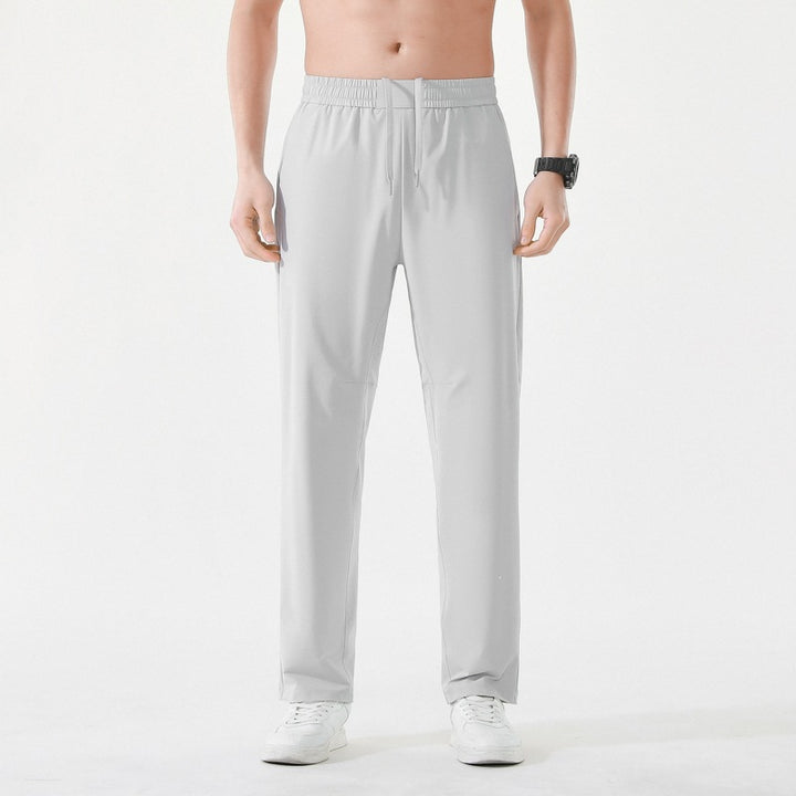 Men's Relaxed-Performance Leisure Pants with elastic drawstring, quick-drying stretch & straight leg Mune Fashion