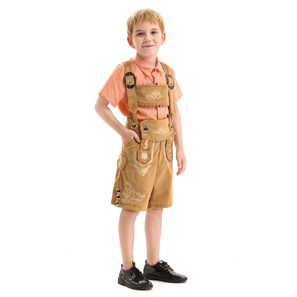 Boys' traditional embroidered overalls Mune Fashion