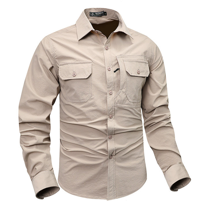 Men's Nano robust ripstop field shirt with chest flaps and zip pocket Mune Fashion