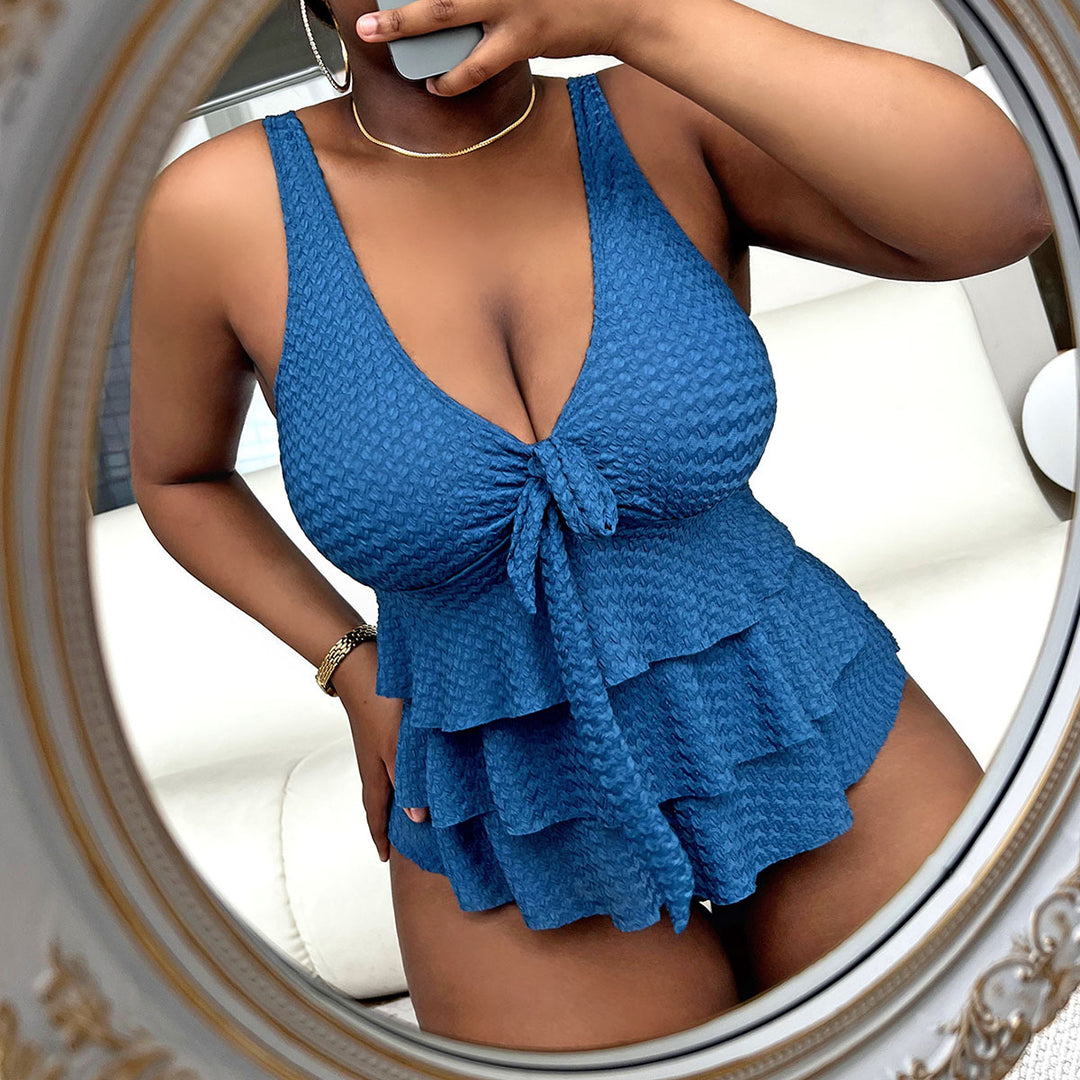 Ladies Chic Ruffled Swimsuit Mune Fashion