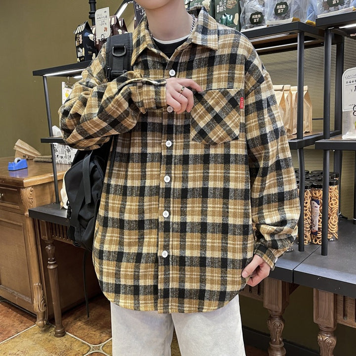 Unisex Checked Flannel Shirt Mune Fashion