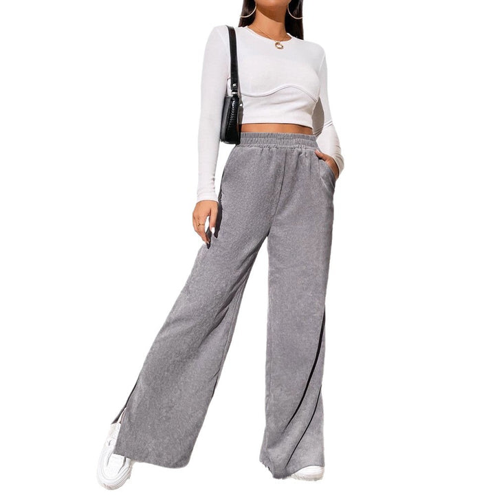 Women Casual and Comfortable Cord Pants Mune Fashion