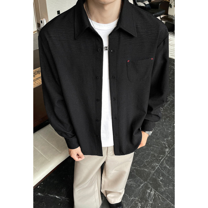 Men's Fashion Long Sleeve Shirt Jacket Mune Fashion