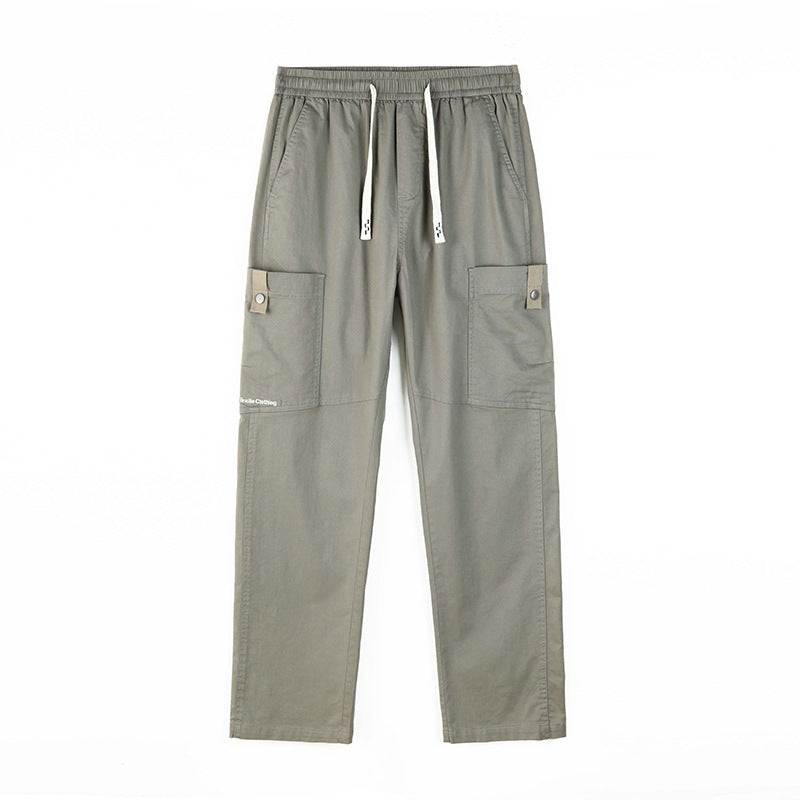 Men's Wide Cargo Pants with Thermal Lining, Drawstring Waist & Utility Pockets Mune Fashion
