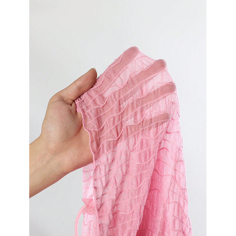 Women's Ruffle Shorts with Adjustable Ties Mune Fashion