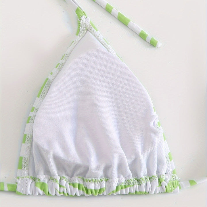 Women's Triangle Bikini Set with fashionable wrap tunic Mune Fashion