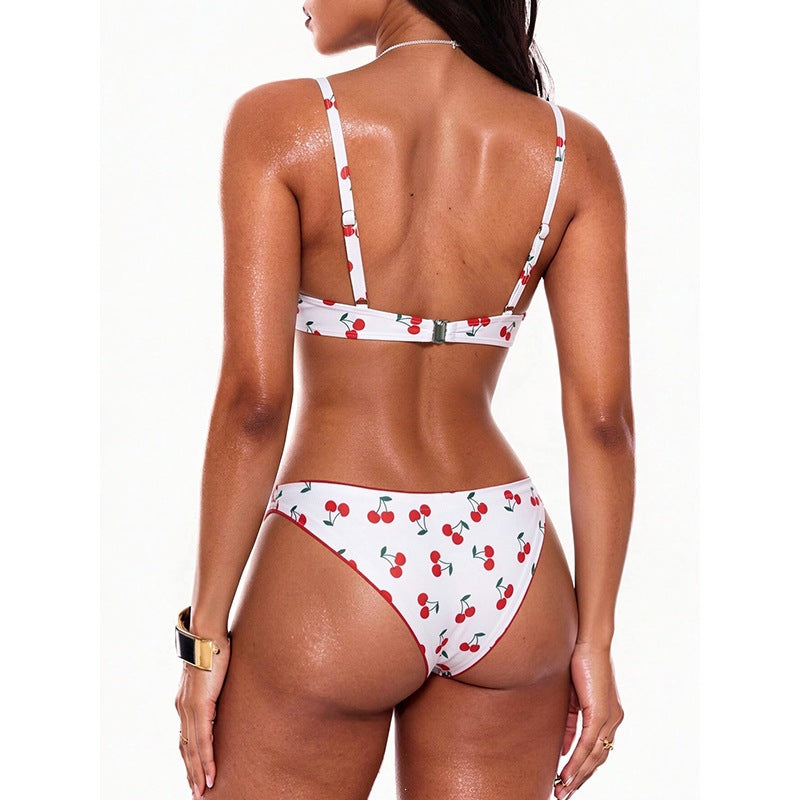 Women's Push-Up Bikini with cheerful cherry design Mune Fashion
