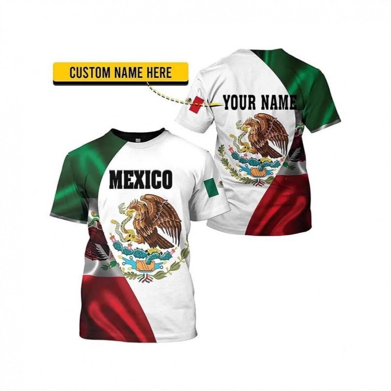 Unisex nan customizable fan jersey with back print, breathable functional fabric and Mexico crest Mune Fashion