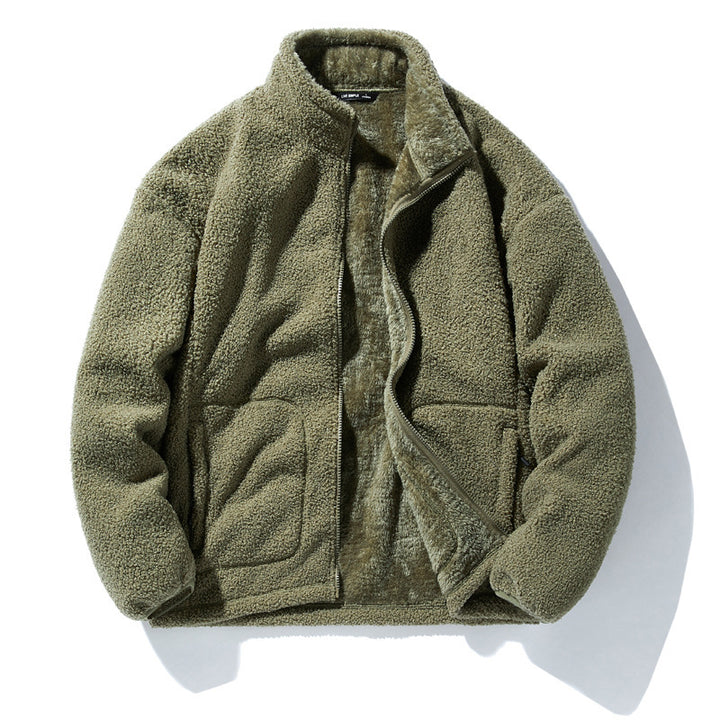 Women's Fleece Jacket with High Collar Mune Fashion
