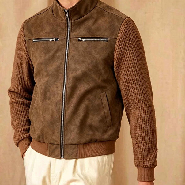 Men's Lifestyle Faux Leather Jacket Mune Fashion