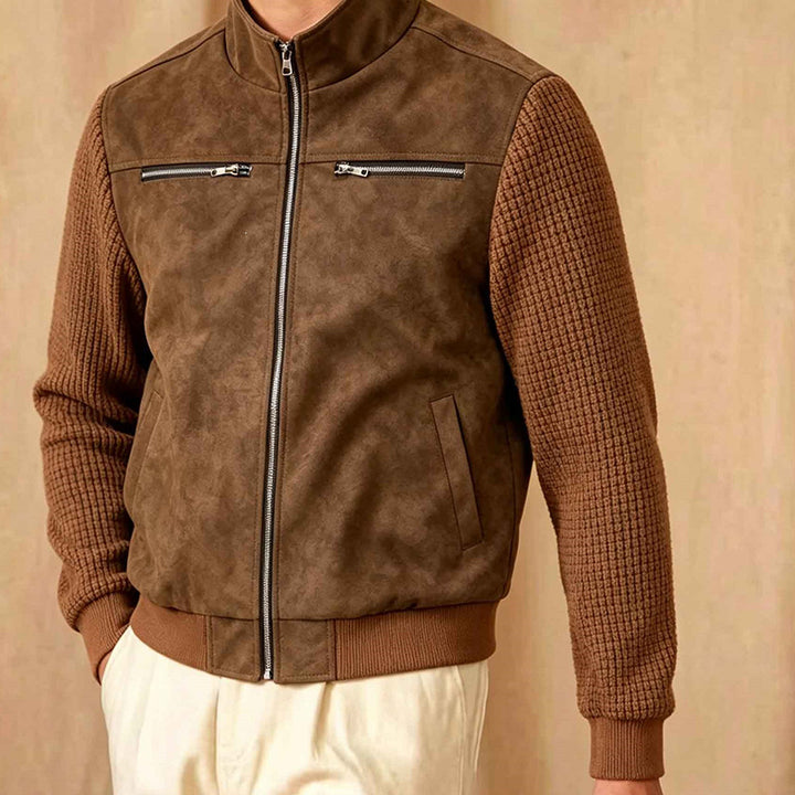 Men's Lifestyle Faux Leather Jacket Mune Fashion