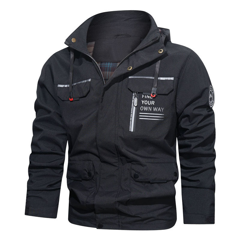 Men's Technical Outdoor Jacket with Practical Pockets Mune Fashion