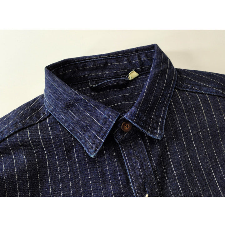 Men's Checkered Denim Shirt Jacket Mune Fashion