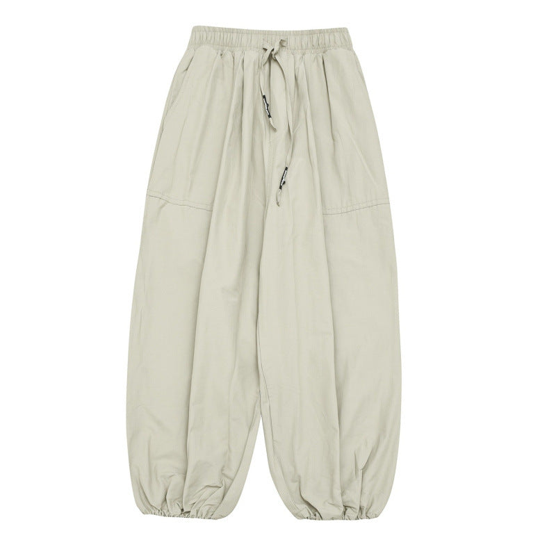 Unisex balloon pants with drawstring, elastic cuffs and relaxed fit Mune Fashion