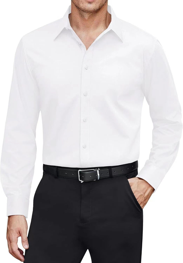 Men's tailored business shirt with Kent collar and easy-care cotton blend Mune Fashion