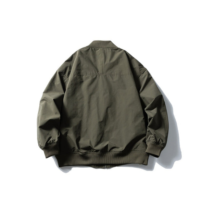 Men's transitional blouson in oversized cut with ribbed hem and angled zip pockets Mune Fashion