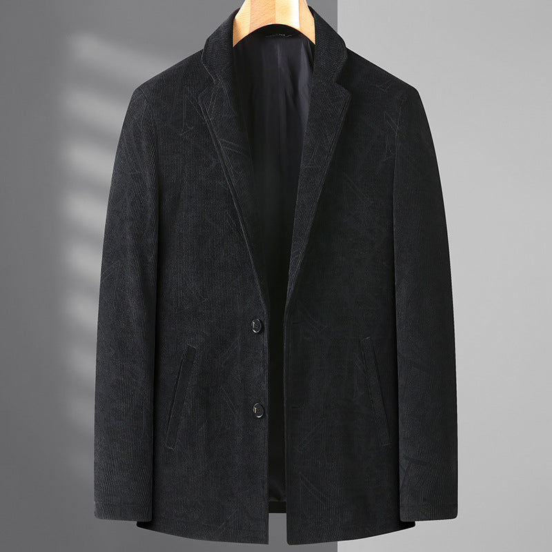Men's Slim Structure Blazer made of Wool Blend with Light Lining Mune Fashion