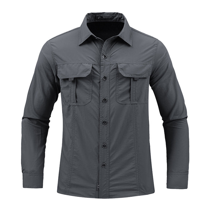 Men's functional shirt with practical chest pockets Mune Fashion