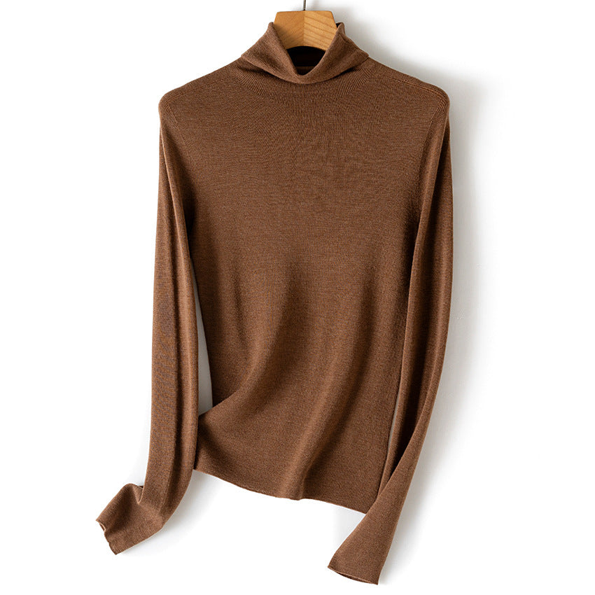 Women's Ultra Fine Turtleneck Sweater made of Fine Knit with Slim Silhouette Mune Fashion