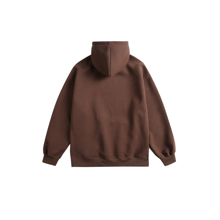 Unisex hooded sweatshirt with college print, kangaroo pocket and relaxed fit Mune Fashion