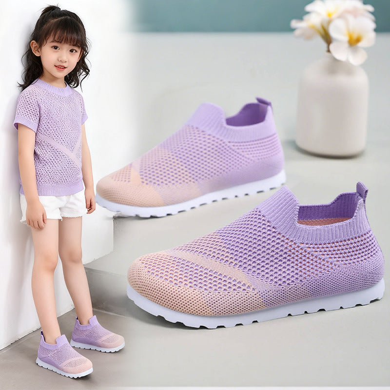 Women's Breathable Slip-On Sneakers with Elastic Mesh Structure Mune Fashion