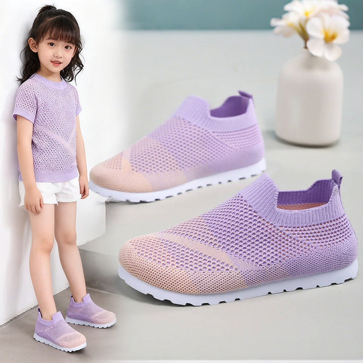 Women's Breathable Slip-On Sneakers with Elastic Mesh Structure Mune Fashion
