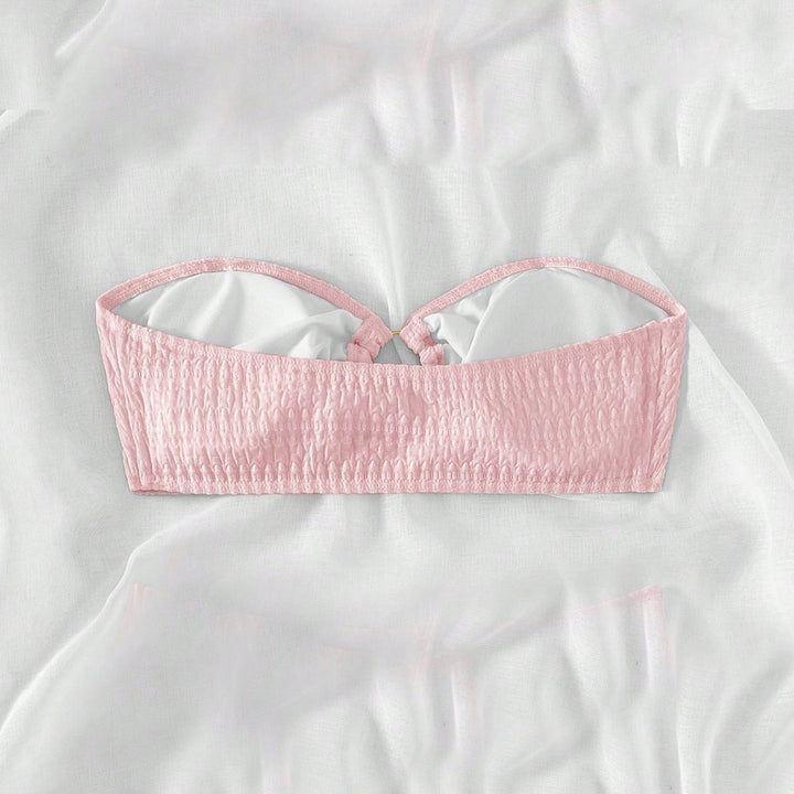 Women's bandeau bikini top with textured surface Mune Fashion