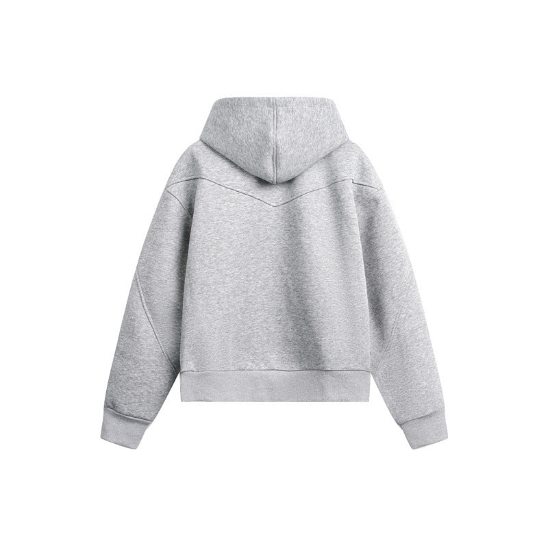 Unisex Oversize Hoodie Sweat Jacket with Two-Way Zipper Mune Fashion