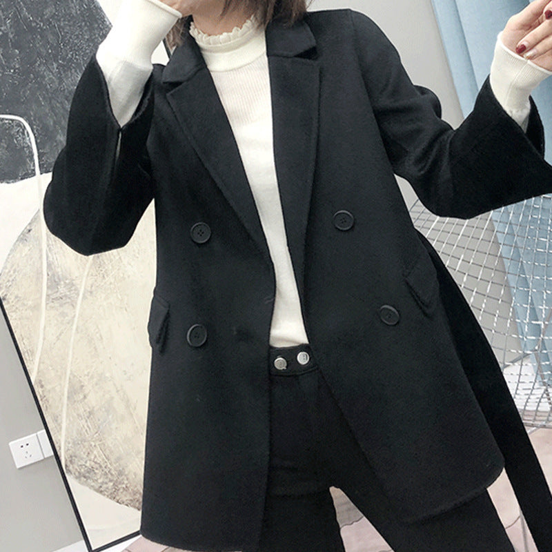 Women timeless, double blazer with belt Mune Fashion