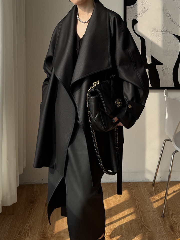 Women Elegant Trench Coat made of high-quality material Mune Fashion