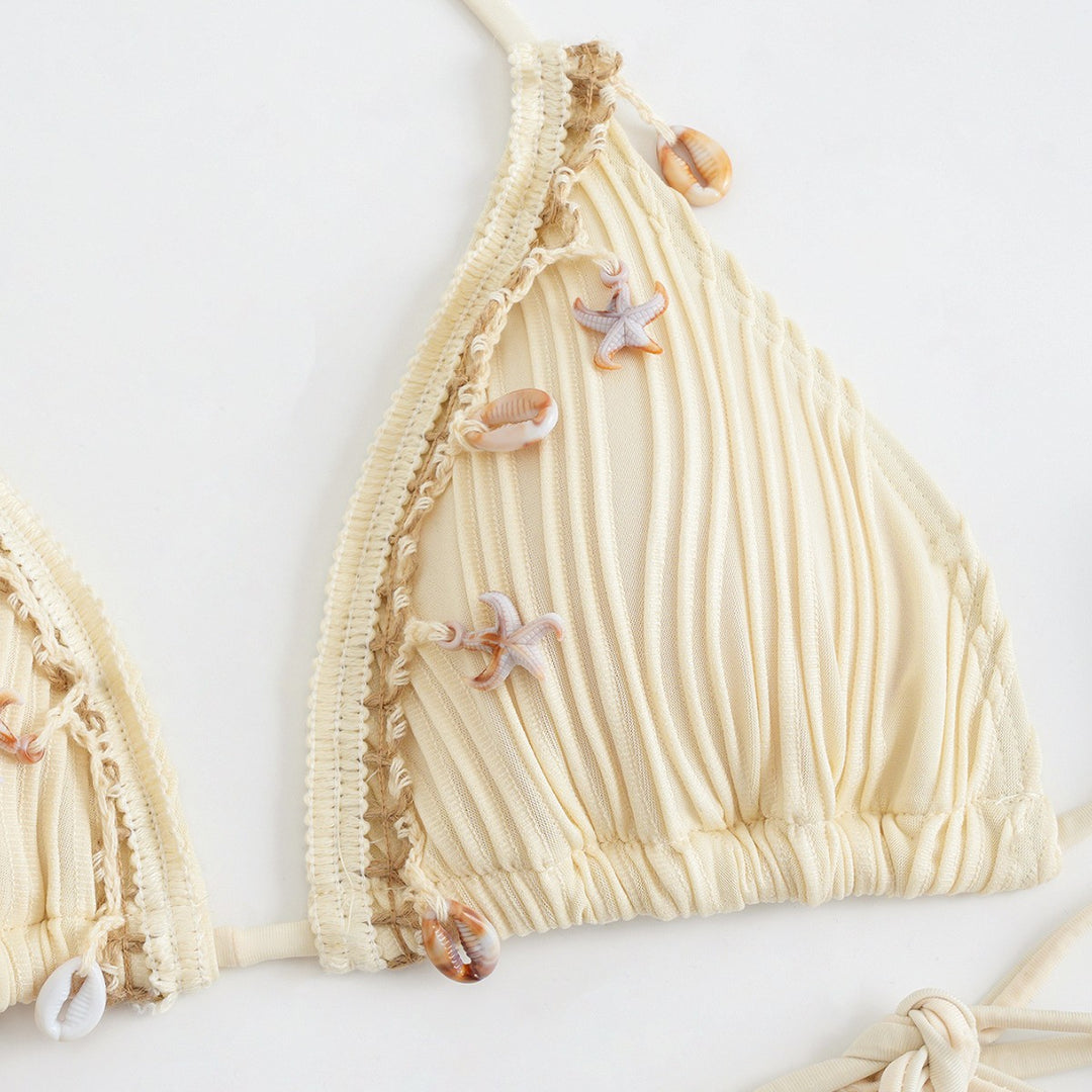 Women's Triangle Bikini with Refined Jewelry Details Mune Fashion