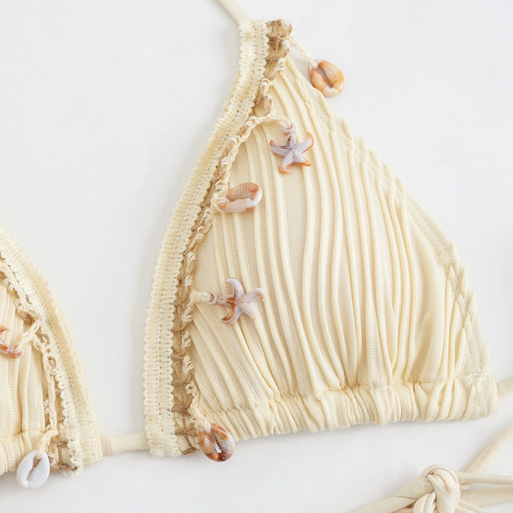 Women's Triangle Bikini with Refined Jewelry Details Mune Fashion