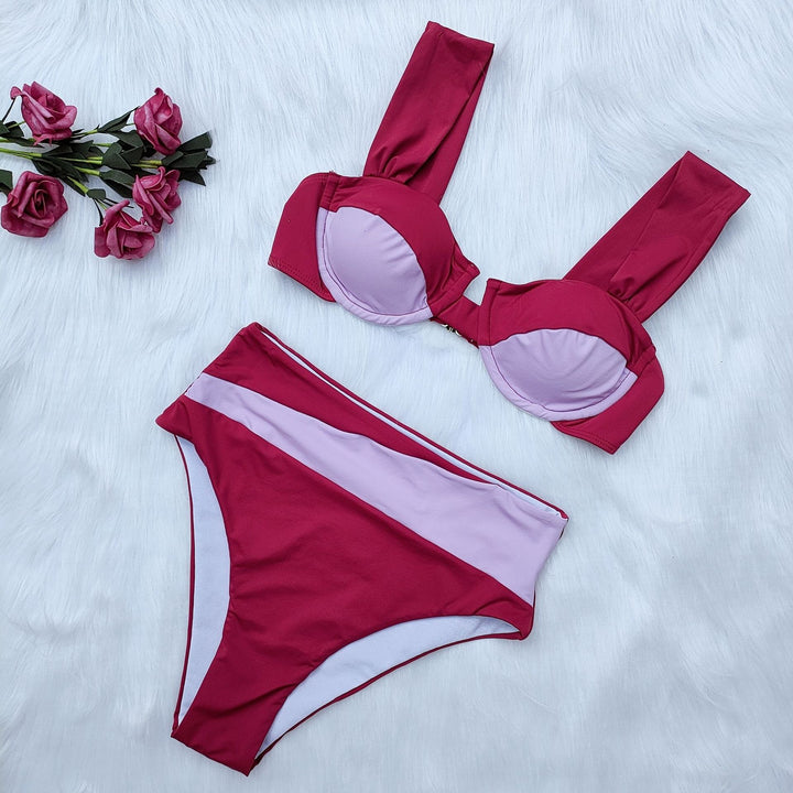 Women High-Cut Bikini Set with Innovative Design Mune Fashion