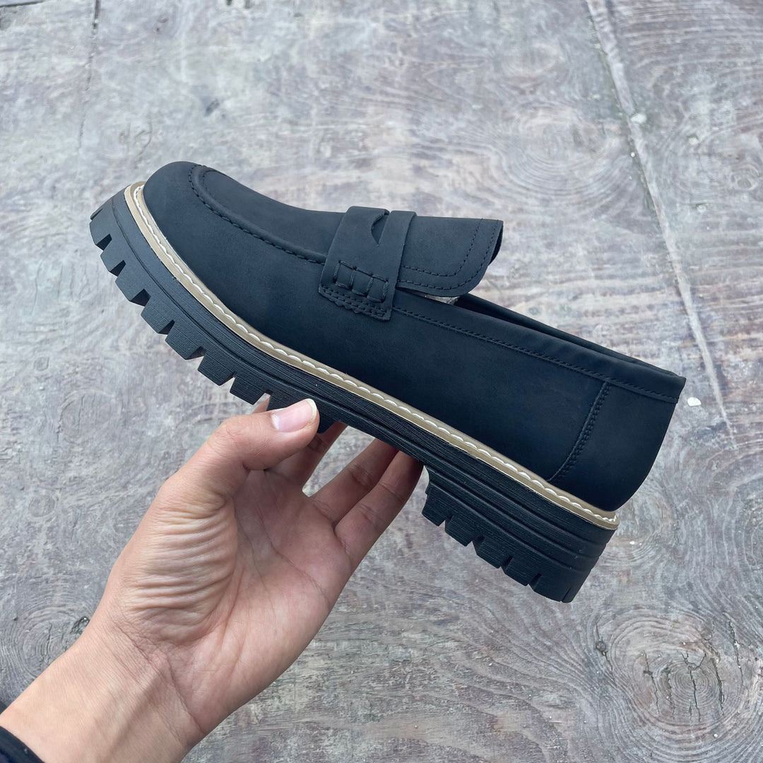 Ladies nan penny-loafer with thick profile sole and anatomical comfort insole Mune Fashion