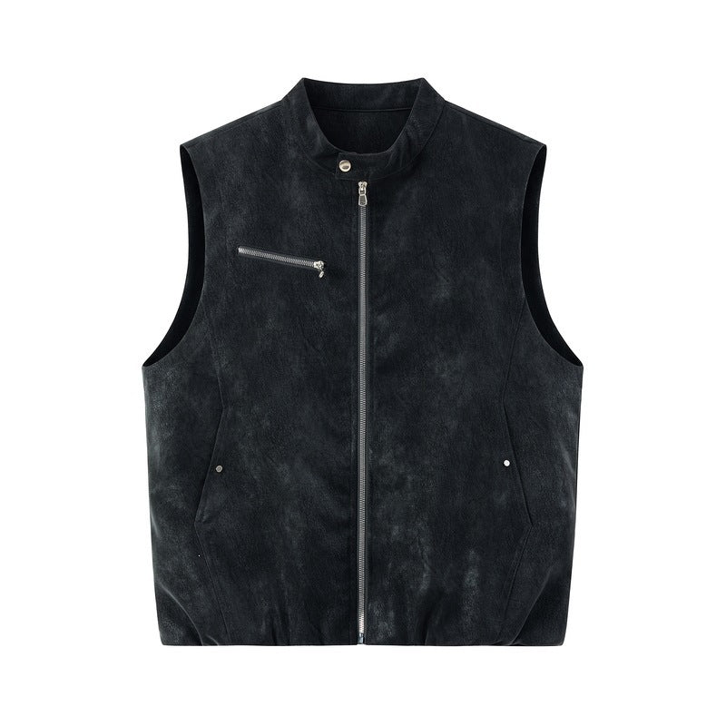 Men's Stylish Leather Vest Mune Fashion