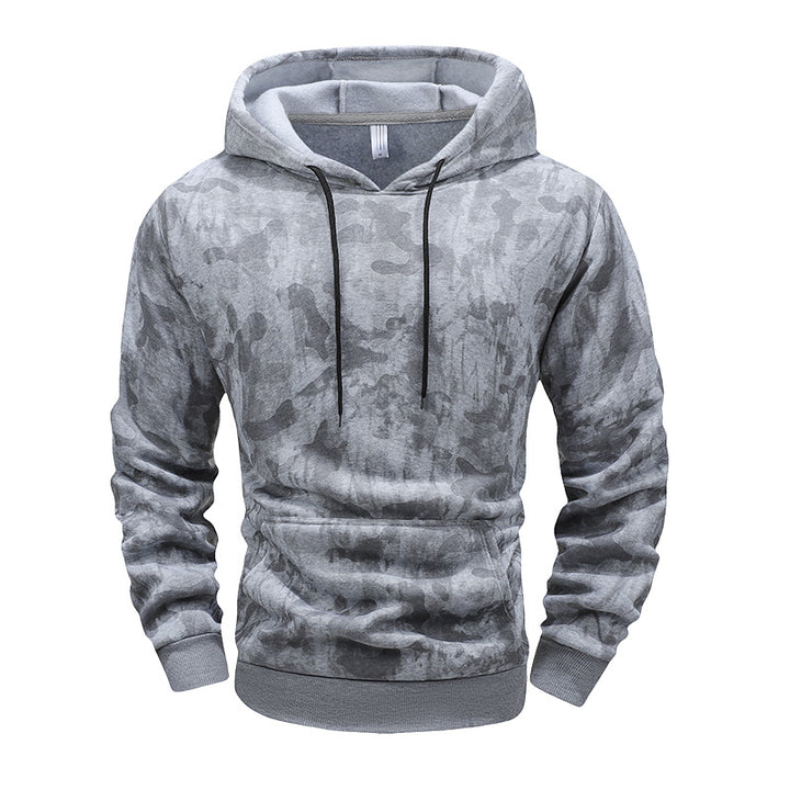Men's Warm Lined Hooded Pullover