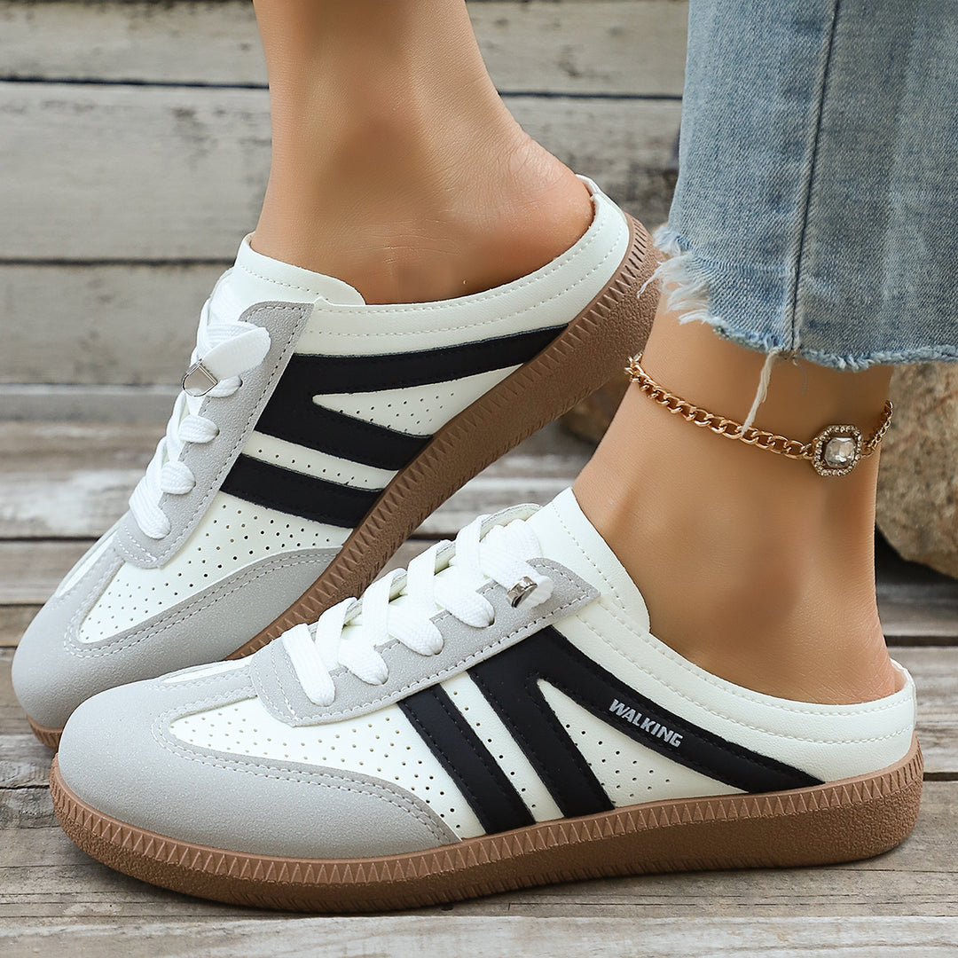 Damen Retro-Sneaker mit Gumsohle und gepolsterter Innensohle Mune Fashion