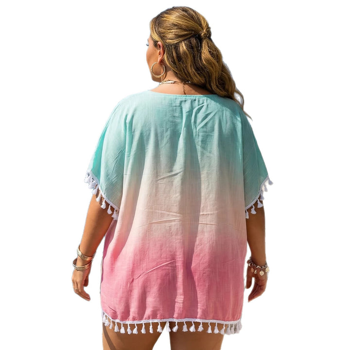 Women's airy beach cover-up with elegant tassels Mune Fashion