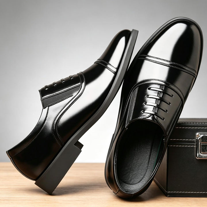 Men's Elegant and Glossy Dress Shoes Mune Fashion