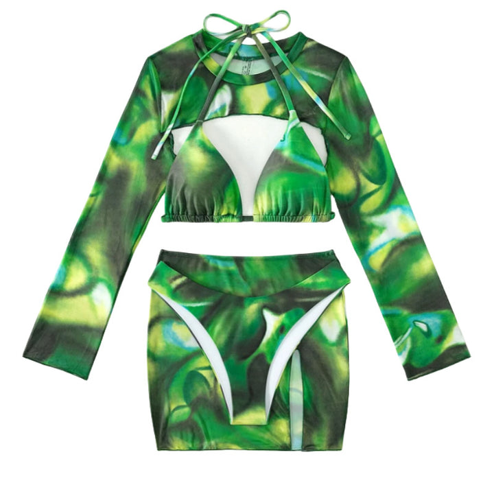 Women's bikini set with long sleeve top Mune Fashion