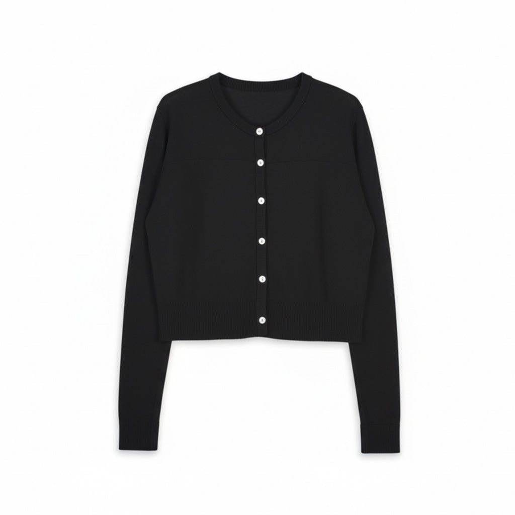 Damen Modische Strickjacke mit Knopfleiste Mune Fashion