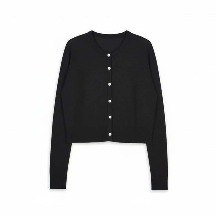 Damen Modische Strickjacke mit Knopfleiste Mune Fashion