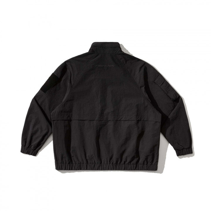 Unisex Oversize Utility Jacket with multifunctional pockets, high stand-up collar, and elastic hem Mune Fashion