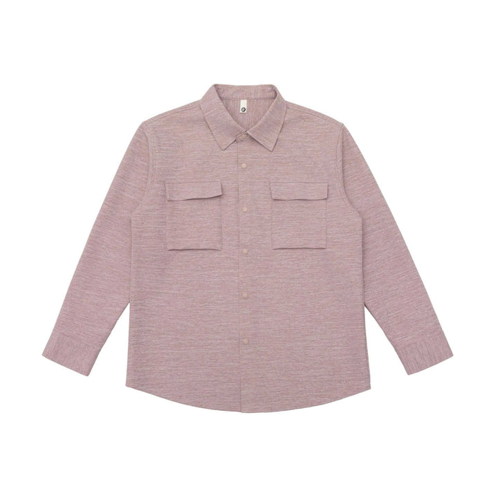 Women's overshirt jacket with flap pockets and concealed press stud placket Mune Fashion