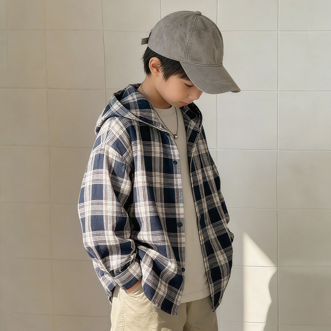 Unisex casual checked shirt jacket Mune Fashion
