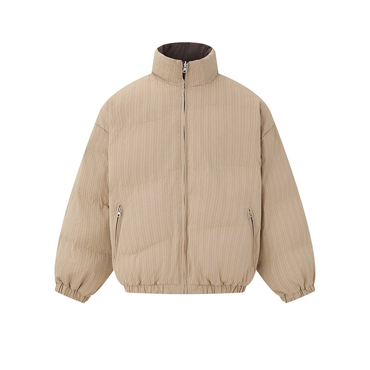Unisex Reversible Boxy Jacket with Quilted Outer and Fleece Inner Side Mune Fashion