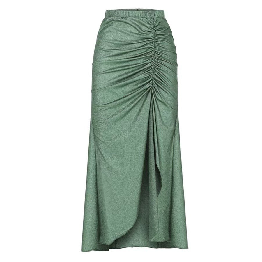 Ladies' one-piece swimsuit with fashionable lacing details and chic beach maxi skirts Mune Fashion
