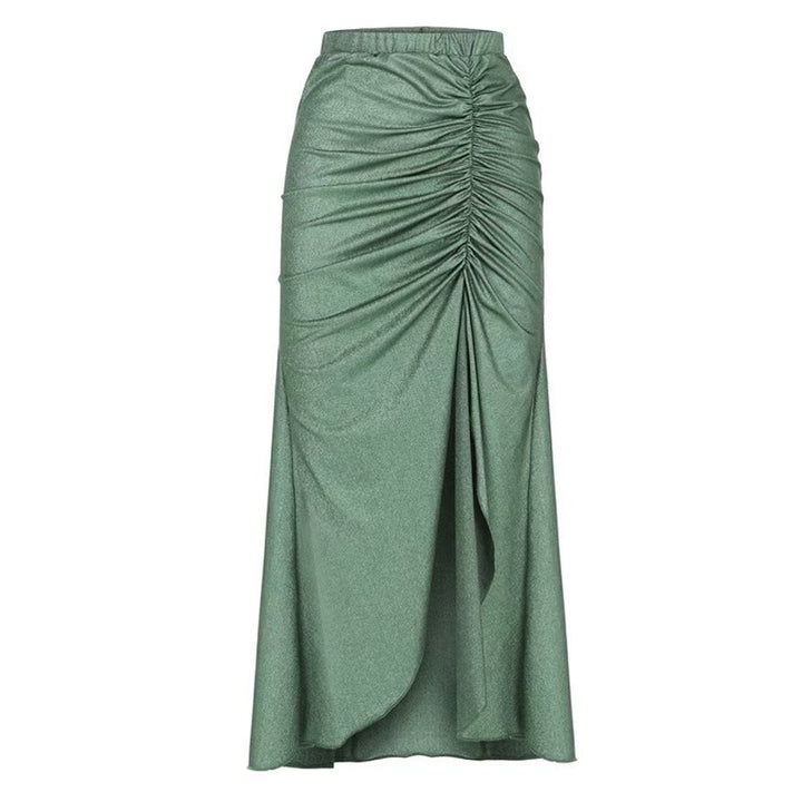 Ladies' one-piece swimsuit with fashionable lacing details and chic beach maxi skirts Mune Fashion